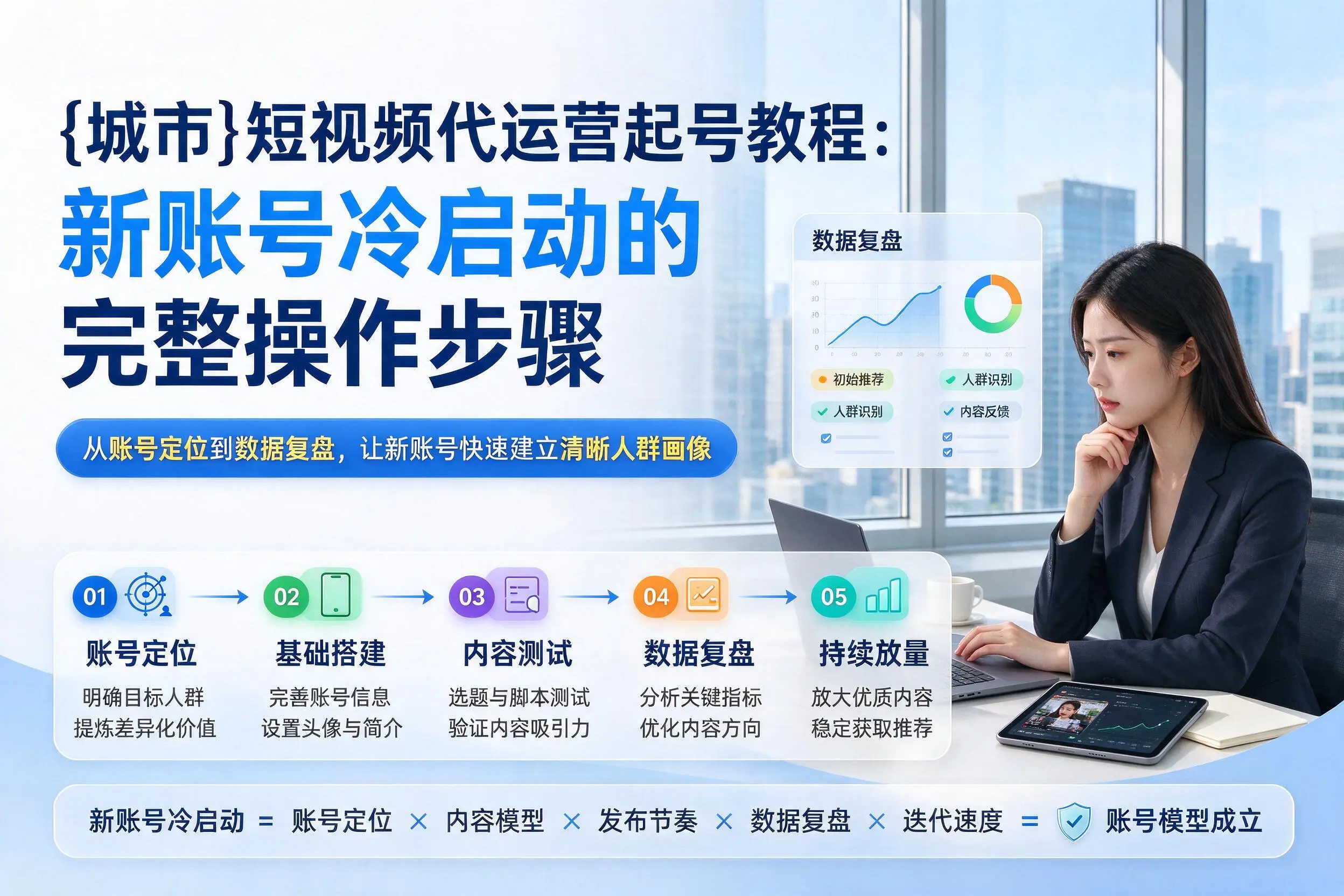 岳阳短视频代运营起号教程：新账号冷启动的完整操作步骤