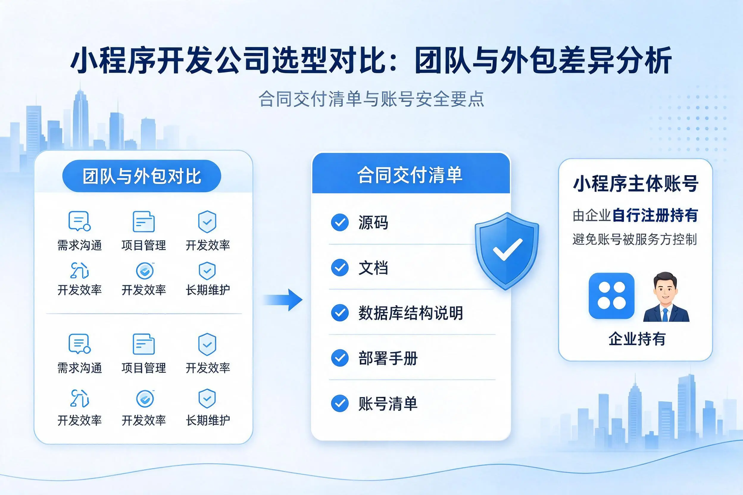 岳阳小程序开发公司选型对比:团队与外包差异分析