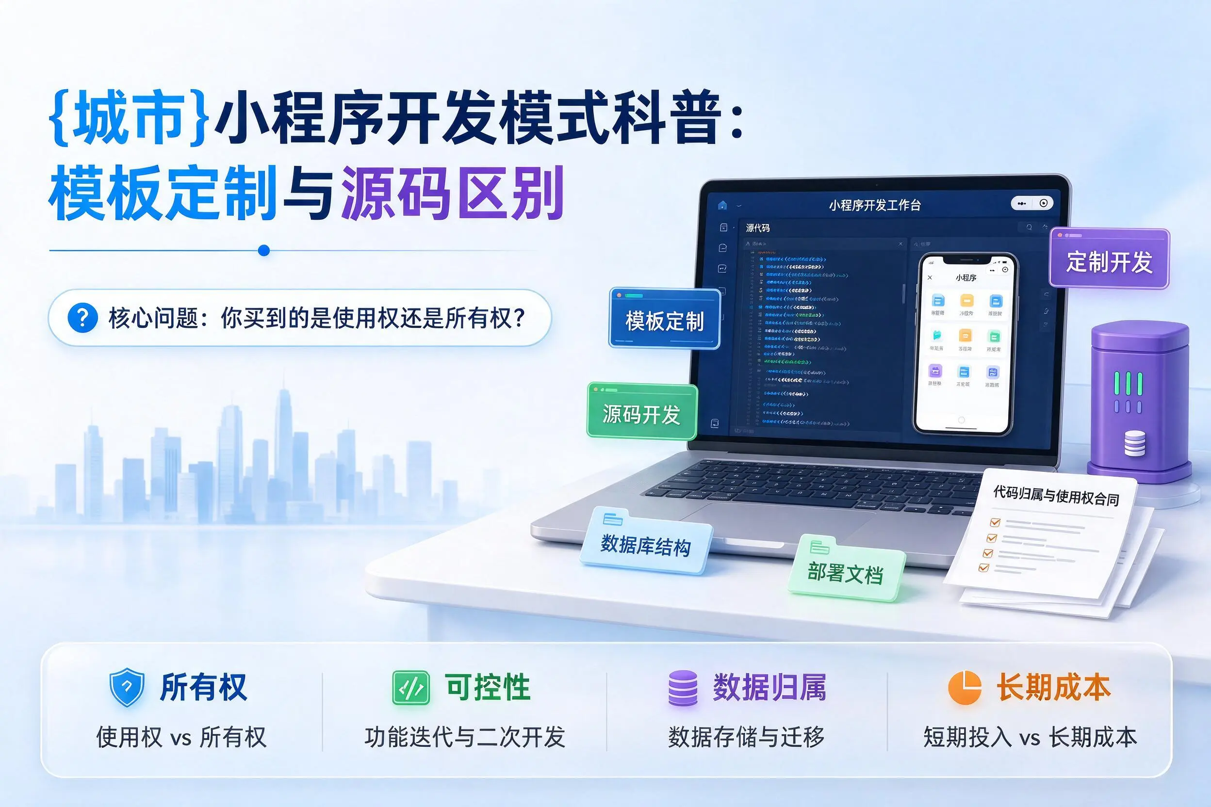 岳阳小程序开发模式科普:模板定制与源码区别