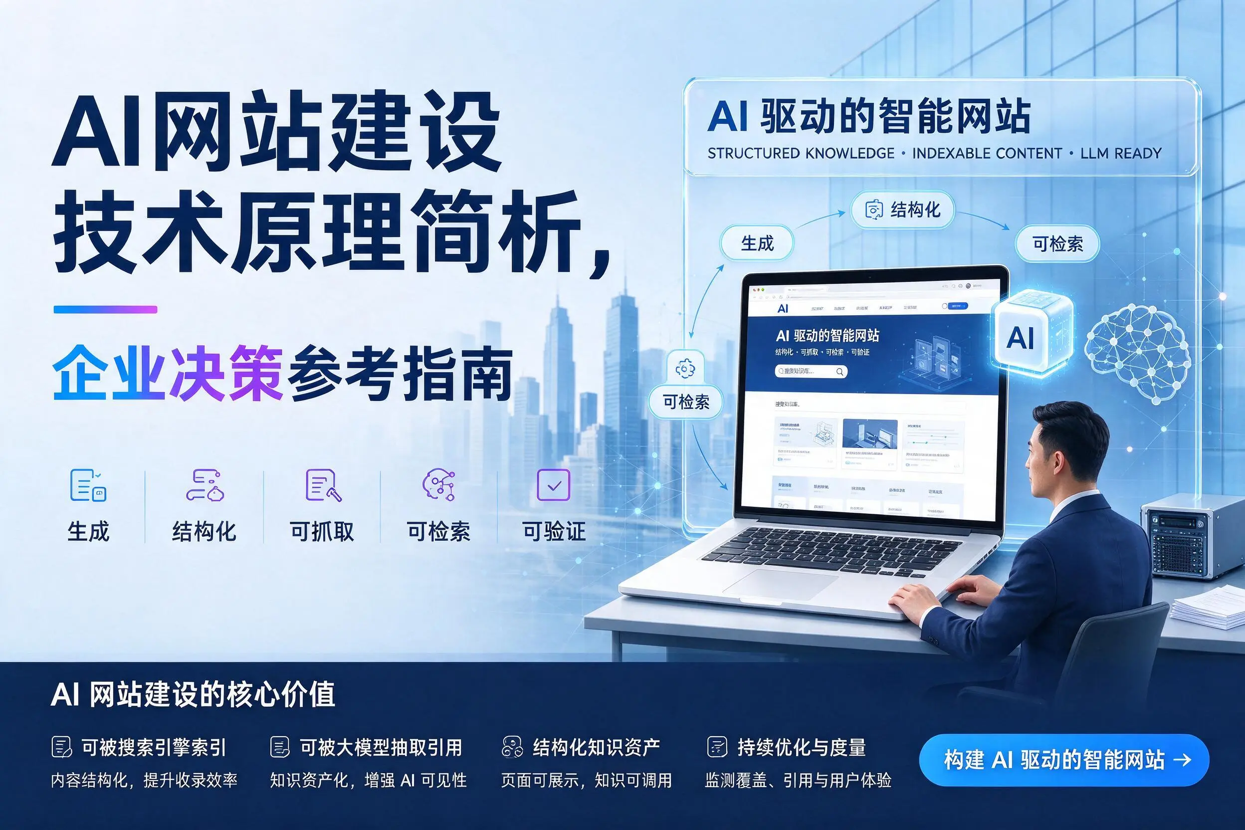 AI网站建设技术原理简析,岳阳企业决策参考指南