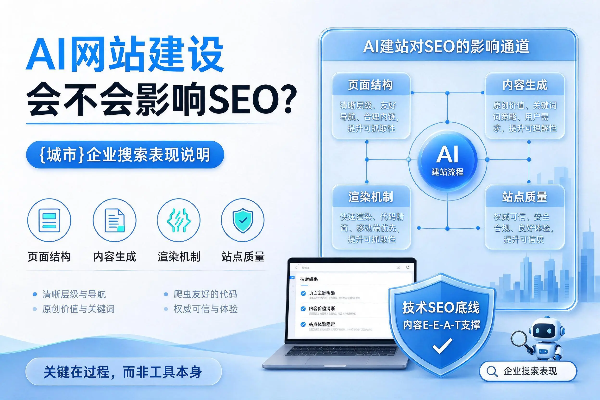 AI网站建设会不会影响SEO?岳阳企业搜索表现说明