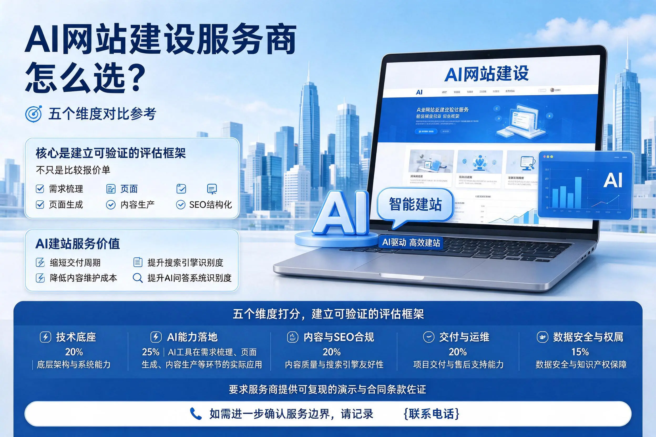 岳阳AI网站建设服务商怎么选?五个维度对比参考