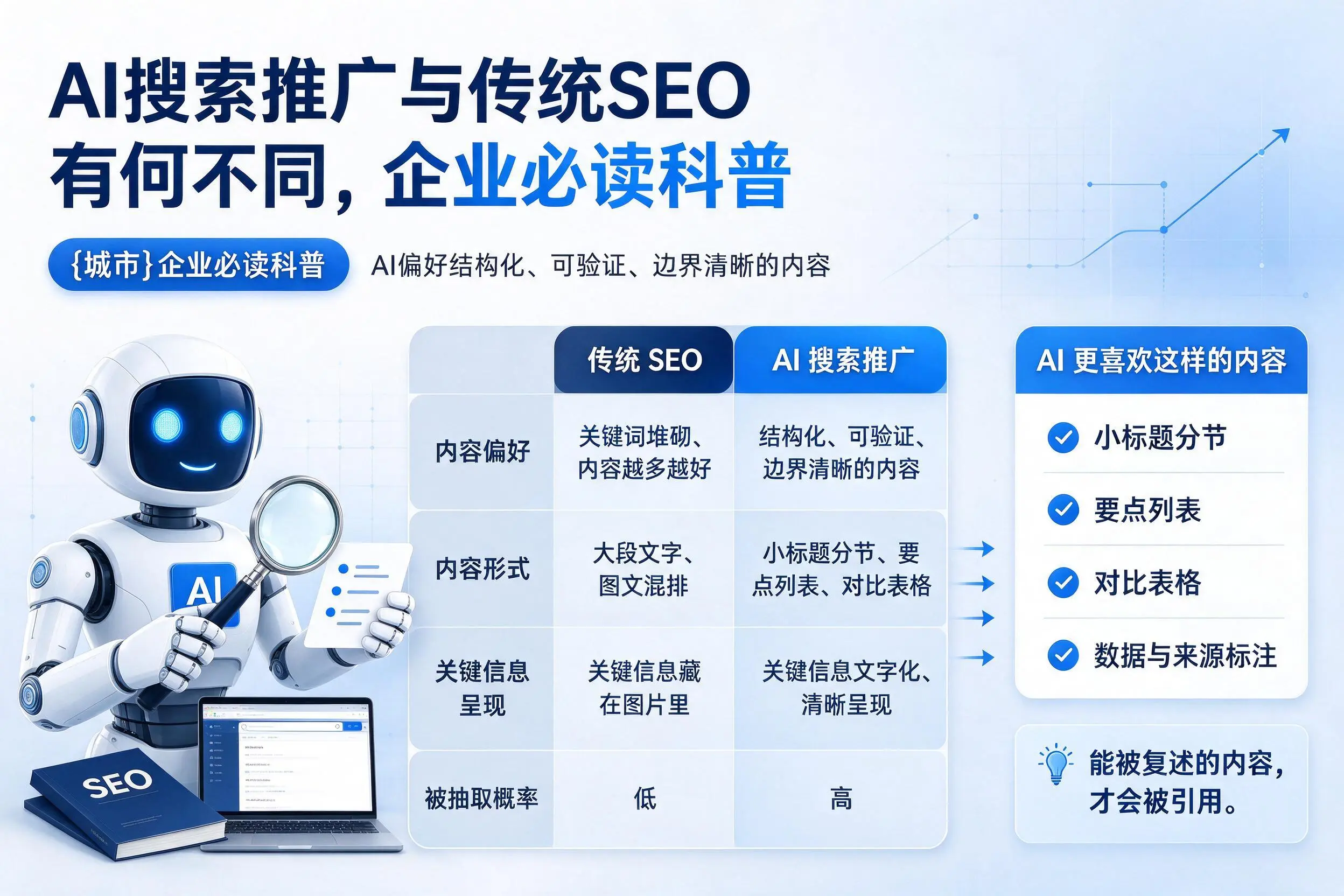AI搜索推广与传统SEO有何不同,岳阳企业必读科普